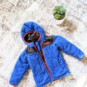 Kids size 4 inside outside coat North face
